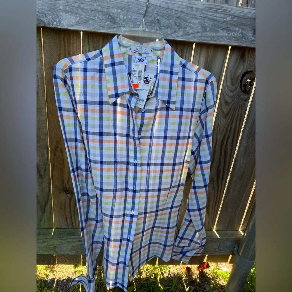 👗Cruel Girl Multicolor Plaid Button Down Shirt - Picture 2 of 6